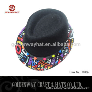 high quality cotton kids hats cheap new arrival fedora hats